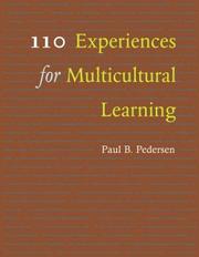 110 Experiences for Multicultural Learning by Paul Pedersen
