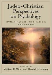 Cover of: Judeo-Christian Perspectives On Psychology: Human Nature, Motivation, And Change