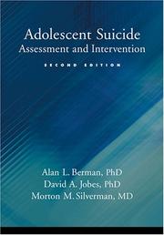 Cover of: Adolescent Suicide by Alan L. Berman, David A. Jobes, Morton M. Silverman