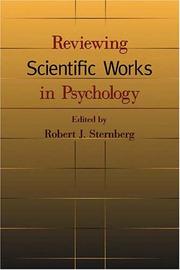 Cover of: Reviewing scientific works in psychology