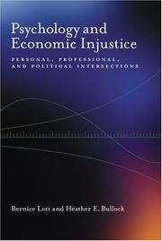 Cover of: Psychology And Economic Injustice: Personal, Professional, And Political Intersections (Psychology of Women)