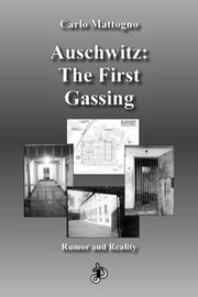 Cover of: Auschwitz by Carlo Mattogno, Carlo Mattogno