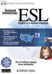 Front cover of Instant Immersion ESL by Unknown