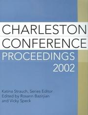 Cover of: Charleston Conference proceedings 2002 by Charleston Conference (22nd 2002 Charleston, S.C.)