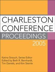 Cover of: Charleston Conference Proceedings 2005 (Charleston Conference Proceedings)