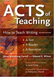 Cover of: Acts of Teaching by Joyce Armstrong Carroll, Edward E. Wilson