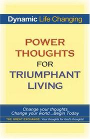 Cover of: Power Thoughts for Triumphant Living | Diana M. Sykes