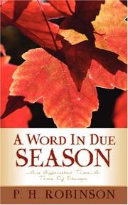 Cover of: A Word in Due Season