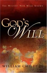 Cover of: God's Will