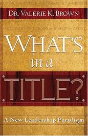 Cover of: What's in a Title?