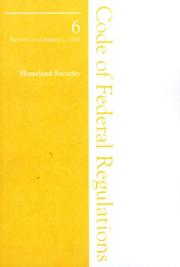 Cover of: 2006 06 CFR 1-99 (Office of the Secretary)