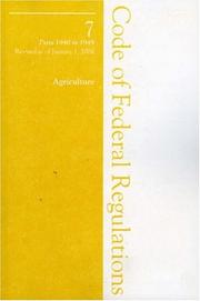 Cover of: 2006 07 CFR 1940-1949 (Farmers Home Administration)