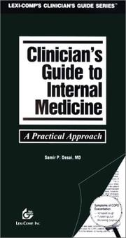 Cover of: Clinician's Guide to Internal Medicine (Lexi-Comp's Clinical Reference Library) by Samir P. Desai