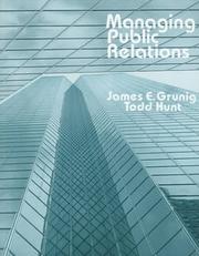Cover of: Managing public relations
