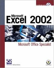 Cover of: Microsoft Excel 2002: Microsoft Office Specialist (Certification)