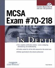 Cover of: MCSA Exam #70-218 In Depth