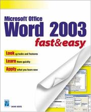 Cover of: Microsoft Word 2003 Fast & Easy