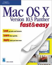 Cover of: Mac OS X Version 10.3 Panther Fast & Easy (Fast & Easy (Premier Press))