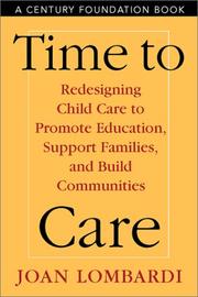 Cover of: Time to Care by Joan Lombardi