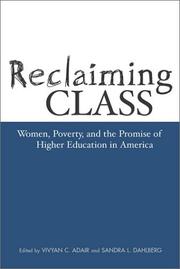 Cover of: Reclaiming Class by Vivyan Campbell Adair