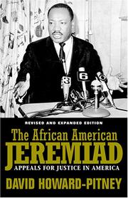 Cover of: The African American jeremiad: appeals for justice in America