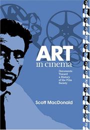 Cover of: Art in Cinema: documents toward a history of the film society