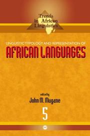 Cover of: Linguistic Typology and Representation of African Languages (Trends in African Linguistics)