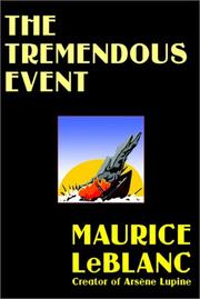 Cover of: The Tremendous Event