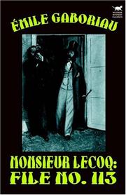 Cover of: Monsieur Lecoq by Émile Gaboriau