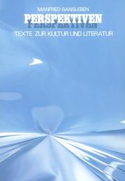 Cover of: Perspektiven by [herausgegeben von] Manfred Bansleben.