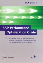 Cover of: SAP Performance Optimization Guide by Thomas Schneider