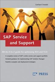 Cover of: SAP Service and Support by Gerhard Oswald, Gerhard Oswald