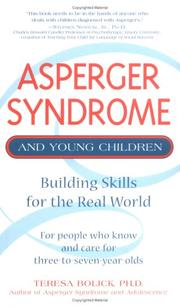 Cover of: Asperger syndrome and young children: building skills for the real world