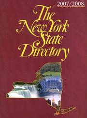 Cover of: The New York State Directory 2007 - 2008 (New York State Directory) by Grey House Publishing