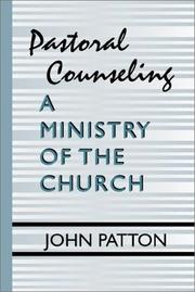 Cover of: Pastoral Counseling: A Ministry of the Church