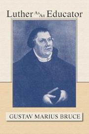 Cover of: Luther as an Educator