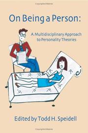 Cover of: On Being a Person: A Multidisciplinary Approach to Personality Theories