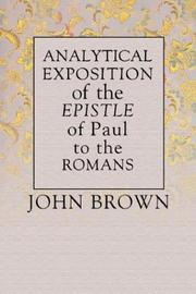 Cover of: Analytical Exposition of Paul the Apostle to the Romans