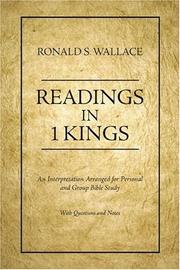Cover of: Readings in 1 Kings
