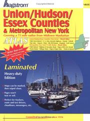 Cover of: Hagstrom Union/Hudson/Essex Counties & Metropolitan New York | 