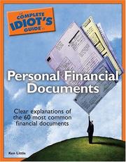Cover of: The Complete Idiot's Guide to Personal Financial Documents