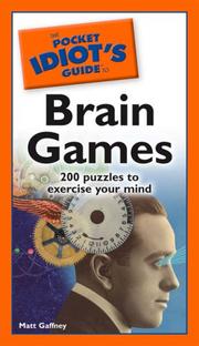 Cover of: The Pocket Idiot's Guide to Brain Games