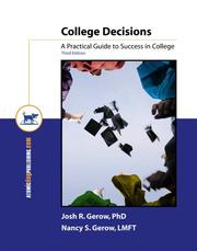 Cover of: College decisions by Joshua R. Gerow
