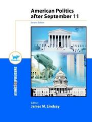 Cover of: American Politics After September 11, 2D. Ed. by James M. Lindsay