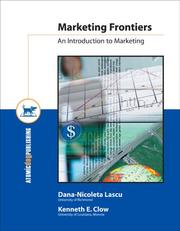 Cover of: Marketing Frontiers by Dana-Nicoleta Lascu, Dana-Nicoleta Lascu