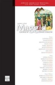 Cover of: Maggid: A Journal of Jewish Literature, Vol. 1