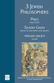 Cover of: 3 Jewish Philosophers | 