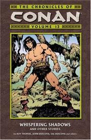 Cover of: The Chronicles Of Conan Volume 13: Whispering Shadows And Other Stories (Chronicles of Conan (Graphic Novels))