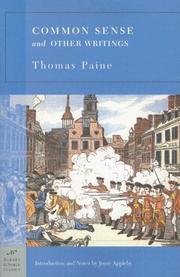 Cover of: Common Sense and Other Writings (Barnes & Noble Classics Series) (Barnes & Noble Classics) by Thomas Paine