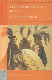 Cover of: King Solomon's Mines (Barnes & Noble Classics Series) (Barnes & Noble Classics) by H. Rider Haggard